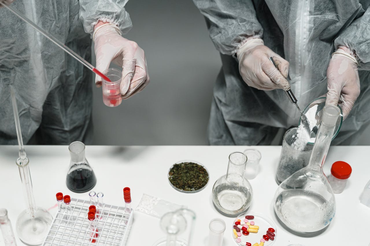 Crafting Captivating Headlines: Your awesome post title goes here Scientists in protective gear conducting experiments in a modern laboratory setting.